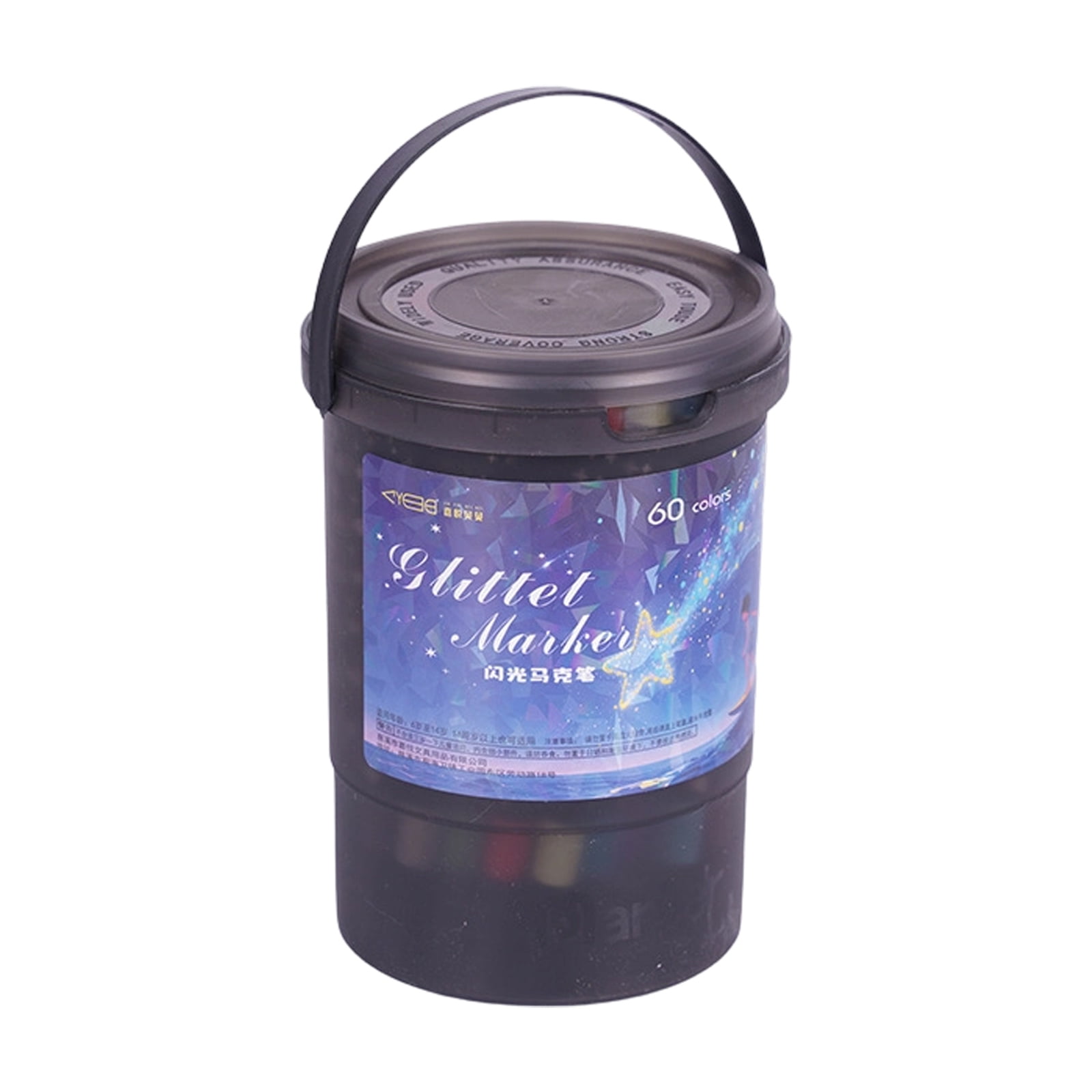 1 Pack Glitters Gel Writing Markers Flexible Brush Nibs Quick Drying Inks Suitable for Various Surfaces and Projects