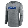 thumbnail image 2 of Men's Nike  Heather Gray Buffalo Bills Sideline Team Velocity Performance Long Sleeve T-Shirt, 2 of 3
