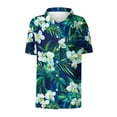 thumbnail image 2 of Aloohaidyvio Hawaiian Shirts for Women No Boundaries Womens Hawaii Shirts Soft Cool Floral Tropic Print Short Sleeve V Neck T-Shirt, 2 of 5