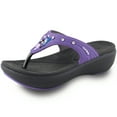 thumbnail image 1 of GP Memory Foam Flatform Flip-Flop Sandals: 7530 Purple, EU39 (US Size 7.5 - 8), 1 of 7