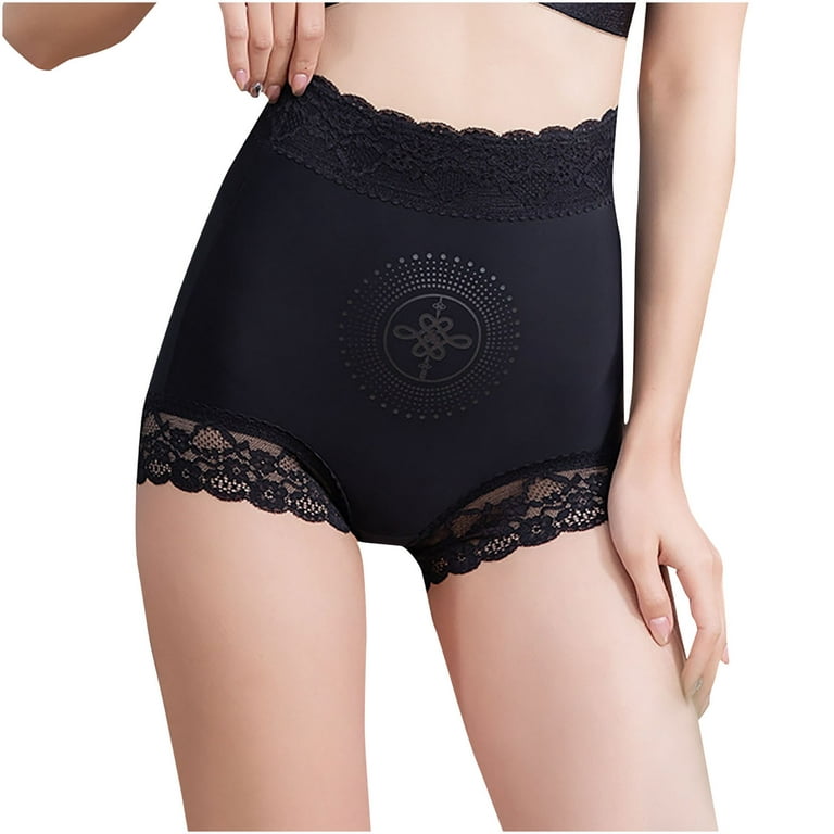 Leesechin Underwear for Women Clearance Short Cotton Crotch Lifting Buttock  Lace Opening Seductive Large Size Panties Low Waist Free Panties