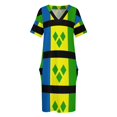 thumbnail image 4 of Saint Vincent and The Grenadines Loose Pocket Dress dresses for women 2025 summer woman dress 2025, 4 of 7