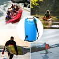 thumbnail image 5 of Bolsa impermeable de PVC, tipo cubo, para playa, rafting, natación, mochila para exteriores, ideal para kayak, playa, rafting, navegación, senderismo, camping y pesca., 5 of 5