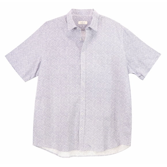 Aqua Toscano Chemise Habillée Homme Motif Géométrique Ciel Marine Décontractée à Boutons - 1 X