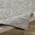 thumbnail image 6 of Hauteloom Radisson Boho Hand Tufted Natural Fiber Wool Area Rug - Traditional Floral Carpet for Living Room, Bedroom, Dining Room - Blue, Brown, Gray - 9' x 12', 6 of 9