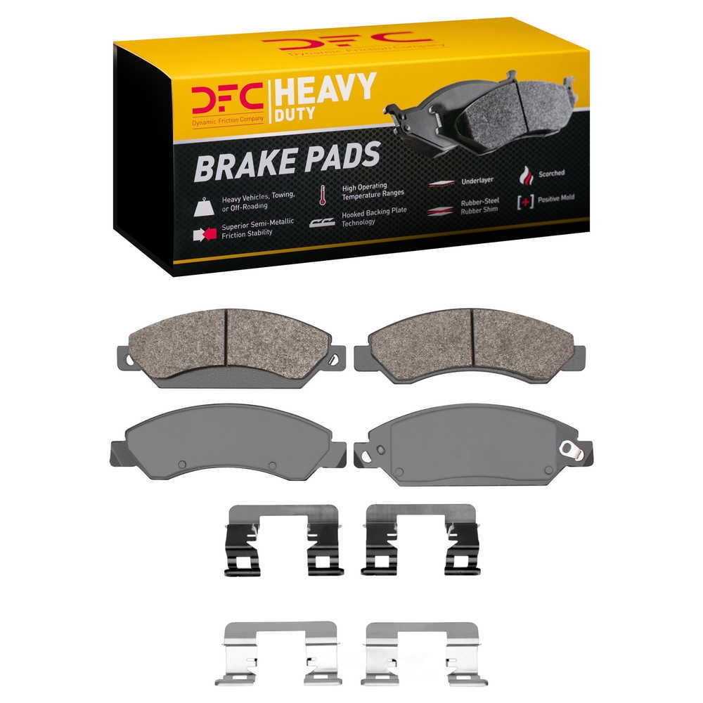 Dynamic Friction Company 1214-1092-01 DFC Heavy Duty Pads and Hardware Kit