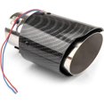 thumbnail image 1 of HUGFEGWE Car Exhaust Muffler Tip Tail Pipe with Led Automobile Exhaust Muffler Tip Carbon Fiber Racing Light 2.5" Inlet-Straight Style Blue Flame CA919-123637, 1 of 9