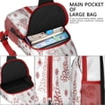 thumbnail image 4 of Sling Backpack,White Christmas Tree Pattern Crossbody Bag with Water Bottle Holder,Waterproof Sling Bag for Men/Women with Chest Phone Holder for Hiking,Travel, 4 of 6