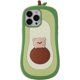 thumbnail image 2 of 3D Avocado Case for iPhone 14 Pro,iPhone 14 Pro Avocado Case,3D Cute Cartoon Kids Girls Women Kawaii Lovely Bear Avocado, 2 of 4