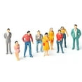 thumbnail image 2 of Colorful Painted Mixed Model People Figurines Set Tiny People Mixed Painted Model for Miniature Scenes(#1 50PCS), 2 of 2