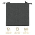 thumbnail image 4 of Textured Solid Charcoal Grey Premium Dining Seat Cushion (2-Pack), 4 of 8