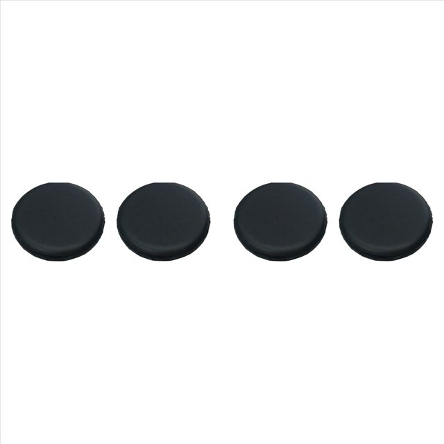 4 Cojines Redondos para Taburete de Bar de 28-33 cm, Fundas Impermeables para Taburetes de Bar, Color Negro