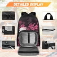 thumbnail image 3 of Yspwyqan Backpack Set for School, Galaxy Pink Axolotl Girls Backpack Set with Lunch Box Pencil Case, 17" Trendy Double Zip Casual Daypack for Middle High School Hiking, 3 of 7