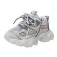 thumbnail image 2 of Willtoo Toddler KIds Sneakers for Girls Boys Chunky Trainers Athletic Sports Shoes Non-Slip Soft Fashion Outdoor Kids Tennis Platform Walking Running Lace-Up, 2 of 7