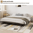 thumbnail image 6 of Heavy Duty Low Profile Metal Platform King Size Bed Frame with Unique Arched Headboard, 6 Inch Height, No Box Spring Needed, Easy Assembly, Black, 6 of 8