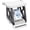 Black White, variant on 3-in-1 Thermal Label Holder Stand for Printer Desk Organizer for Roll & Fan-Fold Labels, Cable Management, Easy Assembly for Home, Office, Retail & Small Business Pink