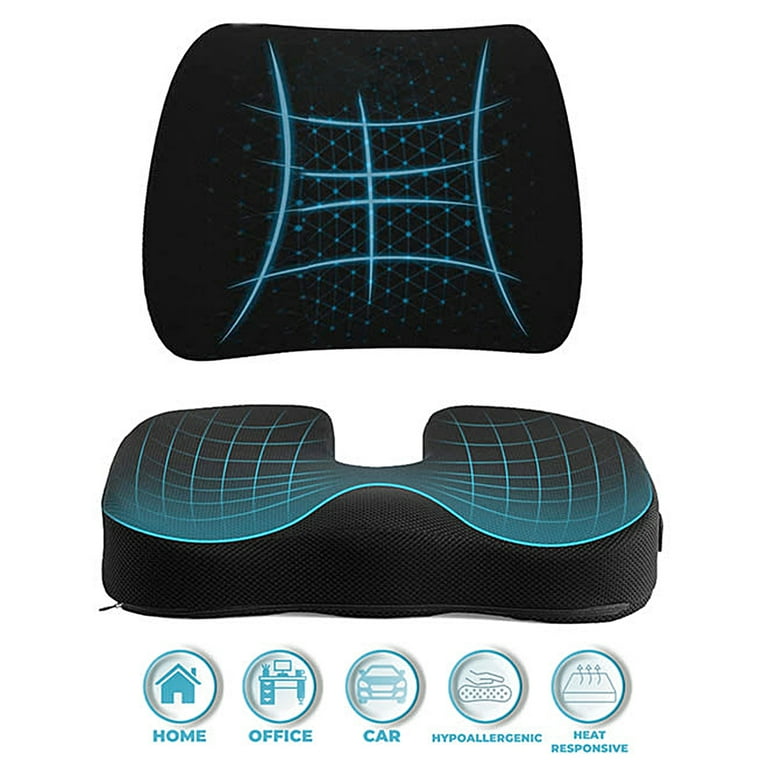6W5MYRD SUPA MODERN Lumbar Support Pillow for Office Chair, Memory Foam  Back Cushion for Lower Back Pain Relief, Car Seat Back