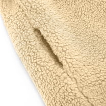 Aayomet Big Girls Winter Coats Kids Waterproof Rain Jackets Lightweight Raincoats & Knitted Lining Hooded Windbreaker for Girls,Beige 4-5 Years