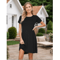 thumbnail image 5 of Weardear Womens Black Dresses Beach Dresses for Women Casual Boho Dress Short Sleeve Tshirt Mini Dresses Sundress, 5 of 6