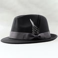 thumbnail image 2 of kaondbfi Summer Outdoor Travel Essentials Accessories Berets for Women and Men Classic Hats Wide Brim Hat Panama Dress Hat, 2 of 3