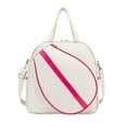 thumbnail image 1 of Almencla Tennis Handbag Portable Badminton Bag with Shoulder Strap Tennis Racket White, 1 of 5