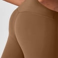 thumbnail image 5 of HTQWLP Women's High Waisted Leggings, Tummy Control Compression Fitness Yoga Pants, Soft Stretchy No Front Seam Leggings - Light Brown M, 5 of 6