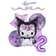 thumbnail image 4 of 1 juego de globos Kuromi, suministros para fiestas, globo de aluminio redondo de 18 pulgadas y 32 pulgadas con números del 1 al 9, decoración para fiestas, temática de Sanrio, regalo para eventos fami, 4 of 5