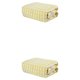 thumbnail image 1 of Yuarrent Toalla de té a cuadros, paños de cocina absorbentes, paño de limpieza de tejido grueso, paño de cocina reutilizable, Hotel, Amarillo 2piezas, 1 of 6