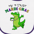 thumbnail image 3 of Inktastic My First Mardi Gras-alligator Baby Terry Cloth Bib, 3 of 3