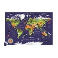 thumbnail image 2 of Crocodile Creek 200-Piece Jigsaw Floor Puzzle with Matching Poster - Fun Puzzles for Kids Ages 6-8 and Up - Heavy-Duty Storage Cylinder with Handle - World Map - 19" x 13" Finished, 2 of 5