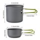 thumbnail image 1 of Kit De Utensilios De Cocina Para Acampar Juego de utensilios de cocina para acampar Ahorre espacio Juego de utensilios de cocina portátiles para viajes de picnic (verde) Ndcxsfigh Para Estrenar, 1 of 8