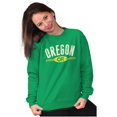 thumbnail image 4 of Oregon OR Distressed Student Sweatshirt for Men or Women Brisco Brands S, 4 of 6