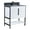 White Matte, variant on Fine Fixtures Serenity 24 in. W x 18 in. D x 33.5 in. H Bathroom Vanity in White Matte with Black Sintered Stone Top in White with Black Hardware