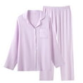 thumbnail image 4 of MEICHEN Pajamas Set for Women Womens Fuzzy Pajama Sets Warm Cozy Winter Sets Fleece Set Loose Comfy Ladies Plush Sleepwear Womens Sleepwear, 4 of 4
