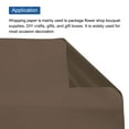 thumbnail image 4 of Unique Bargains Flower Wrapping Fog Paper 22.8x22.8 Inch Waterproof Floral Wrapping Paper Coffee Color 20 Pcs, 4 of 7