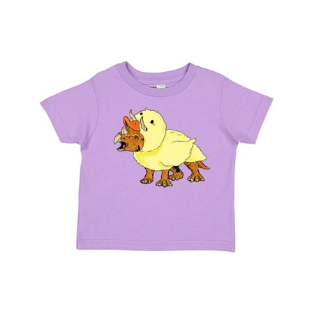 

Inktastic Easter Duck Triceratops Gift Toddler Boy or Toddler Girl T-Shirt