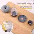 thumbnail image 6 of Soap Dispensing Dish Brush â Kitchen Scrub Brush with Built-in Soap Dispenser Without soap, Replaceable Nylon Bristles, Non- Handle for Cleaning Dishes, Pots, Pans & Sinks,1 handle+5 brushes, 6 of 9
