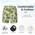 thumbnail image 3 of Balery Green Hawaii Palms Mens Swim Trunks Swim Shorts for Men Quick Dry Inseam Beach Shorts with Compression Liner Pocket-Large, 3 of 9