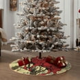 thumbnail image 4 of Bingfone Christmas Tree Skirt Mat Christmas Decoration Interior 48" -Mythical Red Stag Illustration, 4 of 6