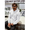 thumbnail image 3 of COOFANDY Mens Hoodie Casual Drawstring Athletic Hoodies Hooded Pullover Sweatshirts with Pocket, 3 of 9