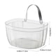 thumbnail image 3 of Cesta de pared para almacenar ajo, cebolla y jengibre | Organizador de cocina de plástico ABS transparente con orificios de drenaje | Especiero colgante para verduras y despensa | Juego de 1 pieza, 3 of 7