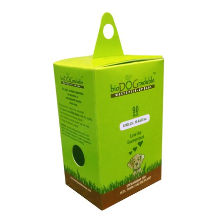 bioDOGradable Dog Waste Bags, Pet Waste Bags, Poop Bags, Certified Compostable and Earth