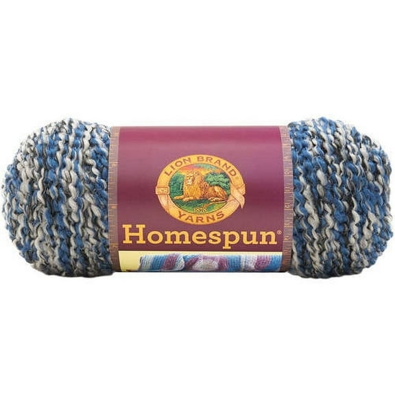 Lion Brand Yarn 790-602 Homespun Yarn, Blue Moon Multi-Colored