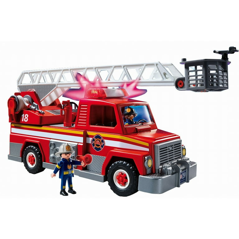 Playmobil Rescue Firetruck Ladder Unit City Action Toy with