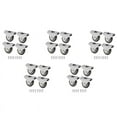 thumbnail image 1 of 20 Pcs Mini Casters Furniture Casters Small 25mm Fixed Casters Directional Movable Casters Movable Casters for Furniture, 1 of 2