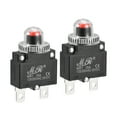 thumbnail image 1 of Unique Bargains Circuit Overload Protector 25A AC125/250V DC32V Push Button Thermal Circuit Breaker with Waterproof Caps 2pcs, 1 of 5