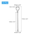 thumbnail image 2 of Uxcell 304 Stainless Steel Ring Lifting Expansion Eyebolt with Eye Ring Silver M6 x 150mm 10 Pcs, 2 of 5