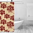 thumbnail image 2 of Shower Curtain, Thanksgiving Sketch Turkey Waterproof Fabric Plastic Shower Curtain, Drying Fast Bathroom Curtain with 9 Buttonholes, Ruffle Shower Curtain 60x72in, 2 of 8