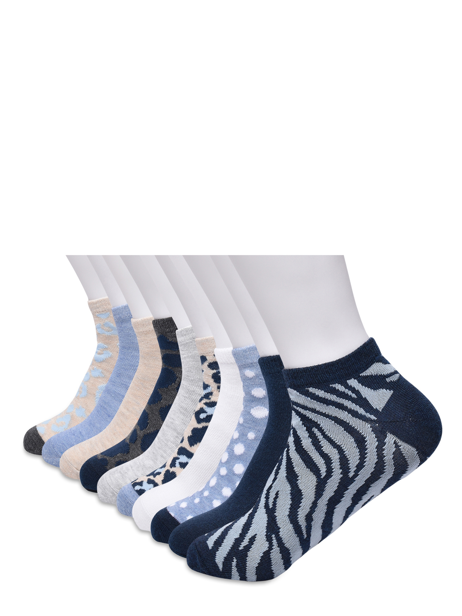 No Boundaries Women's Low-Cut Socks, 10-Pack, Sizes 4-10 - image 4 of 5