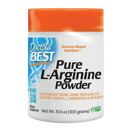 Doctor's Best L-Arginine Powder, Non-GMO, Vegan, Gluten Free, Soy Free, Helps Promote Muscle Growth, 300 Grams, Doctor's Best L-Arginine Powder helps support.., By Doctors